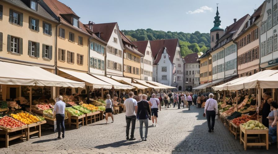 Regionaler Markt im Blick